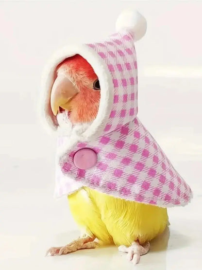 Cute Parrot Cloak Parrot Cloak Cloak Bird Clothes Parrot Cloak Black Phoenix Thick Warm Outerwear