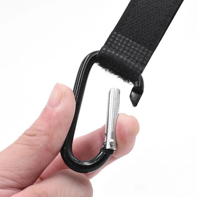 Multifunction Baby Stroller Hooks Aluminum Alloy Carabiner 360° Rotatable Trolley Hook Cart Organizer Buckle Clips Hanger Tools