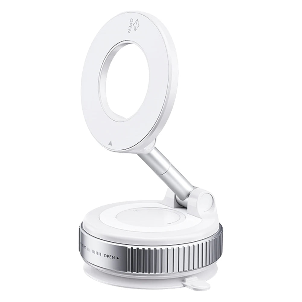 Magnetic Vacuum Car Mount Phone Holder Vacuum Adsorption Car Phone Mount Vacuum Suction Cup Car Phone Stand for Gym Bath Shower