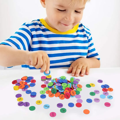 3 Set EVA Number Discs Math Manipulative Place Value Disks Educational Equipment Supplies Teaching Aids Decimal Chart Learning