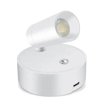 LED light magnetic USB Rechargeable Wall Light Spotlight Wireless No Punch Reading Light With Touch Switch Dimmable Bedside Lamp