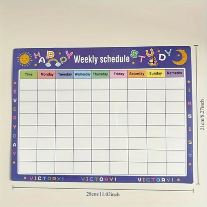 Calendar For Fridge Monthly Weekly Planner Calendar Table Dry Erase Whiteboard Fridge Sticker Message Board Menu