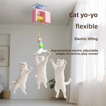 Cat Yo-Yo Electric Smart Door Hanging Toy Cat Toy Self-entertainment and Fun Cat Amusement Artifact