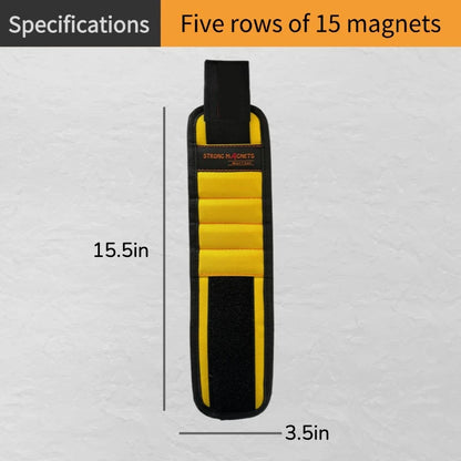 Magnetic Wristband with Super Strong Magnets Holds Screws, Nails, Drill Bit. Unique Wrist Support Design Cool Handy Gadget Gifts