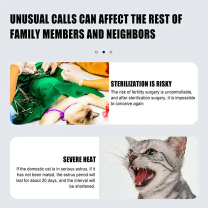 Pet Estrus Calming Spray Safe Healthy Calming Diffuser Cat Anti Anxiety Liquid Prevent Howling Soothe Mood For Calming Emotions