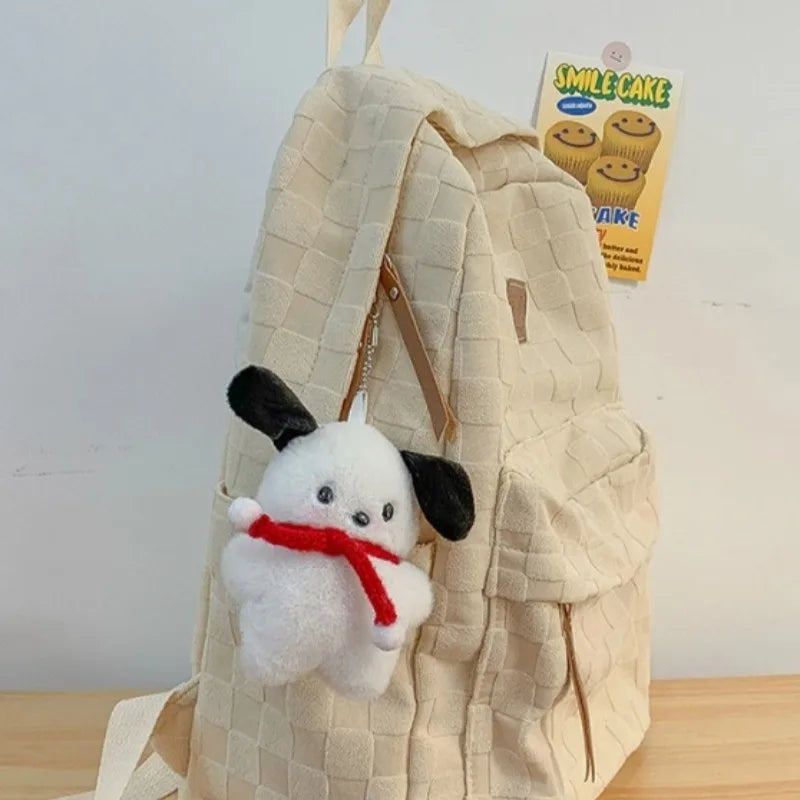 Gift pendant schoolbag, female high school student schoolbag, backpack, college student large-capacity and versatile backpack