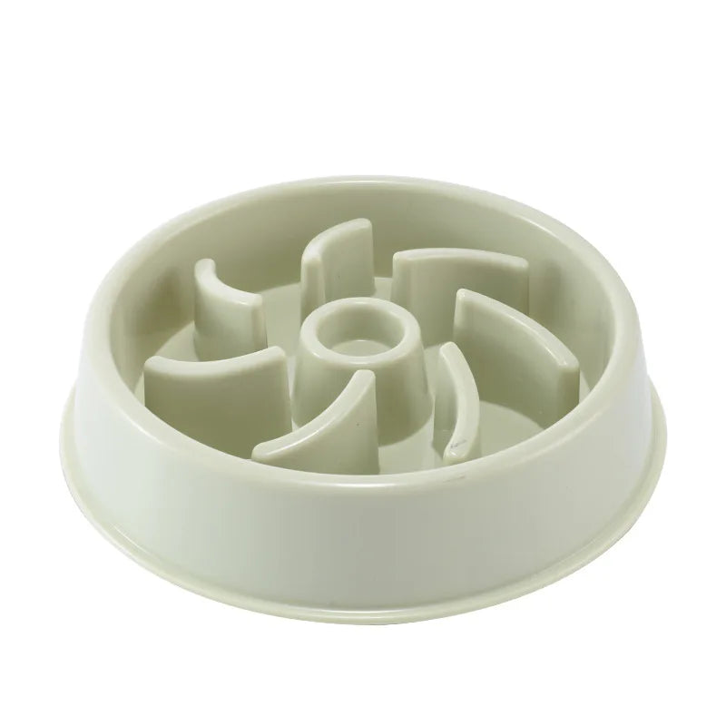 Pet Slow Food Bowl Anti-choking Feeder PP Plastic Dish Bowl Home Dog Eating Plate Anti-gulping Feeding Supplies