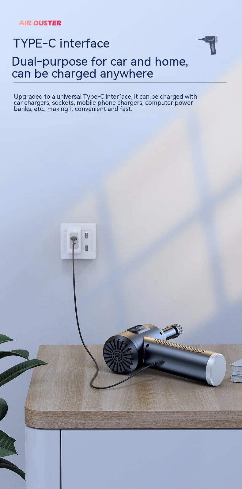 50000RPM Car Vacuum Cleaner Handheld Powerful Pump Mini Cordless Cleaner Super Strong Robot Wireless Vacuum Cleaner And Blower