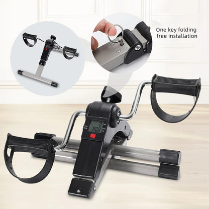 Pedals Exercise Bike Portable Mini Exercise Bike Bodybuilding Machine Elderly Rehabilitation Leg Arm Trainer Bicycle