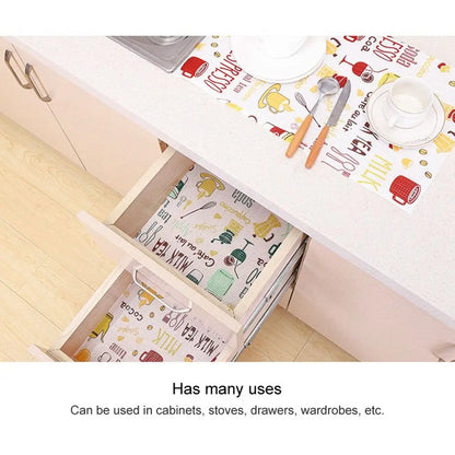 Dust Waterproof Kitchen Accessories Cupboards Closet Shelf Liners Pad Paper Table Mat Cupboard Placemat Cabinet Mat