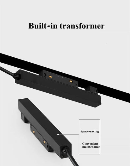 Magnetic Track Light Grille Flood Lamp Modern Embedded Flexible Linear Fixture LED Spotlight DC48V Ceiling Indoor Living