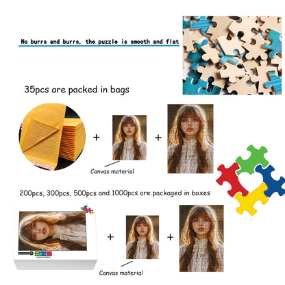 custom Puzzle 108/200/300/500/1000 Pieces Game Jigsaw Puzzlegift for yourself and your family Wooden high-quality floor puzzle