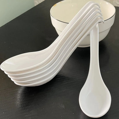 5pcs Soup Spoon Japanese rice Spoon Ramen wonton dumplings Japanese kitchen cutlery soup spoon  dinner spoon  serving spoon