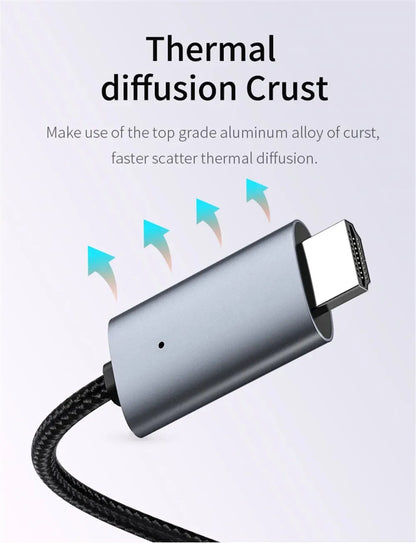 LD39 Wire HD Streaming Display TV Stick Dongle Micro USB Type C to HDMI Cable Mirroring Screen for Android Phone Tablet to TV