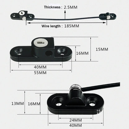 Children Baby Safety Lock Window Door Lock Key Home Security Cabinet Refrigerator Opening Cable Baby Care Kids Safety Lock Latch