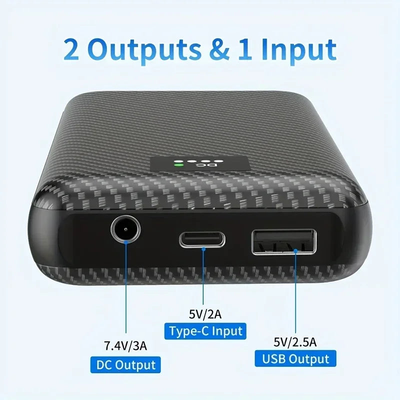 Powerbank 40000mAh Portable Heating Mobile Power Supply for Heating Vest Jacket Gloves Electric Heating Equipment DC Power Bank