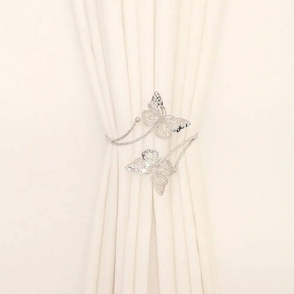 Metal Butterfly Curtain Strap Beautiful Curtain Clip Tie Back Buckle Clip Exquisite Luxury Curtain Holder Curtain Binding Strap
