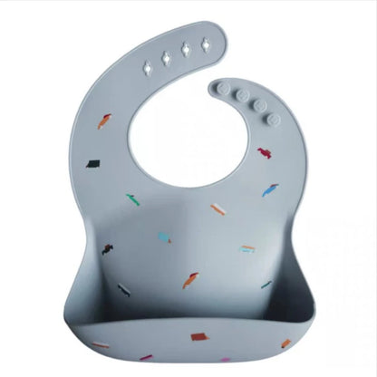 Baby Silicone Bib Super Soft Baby Bib Diet Artifact Complementary Food Thin Children Waterproof Clothing Danish Rice Bag