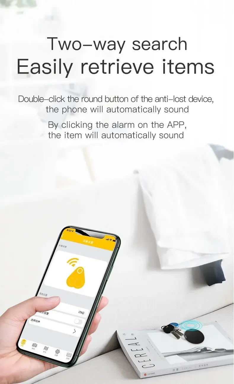 Xiaomi 5.0 GPS Bluetooth Mini Tracker Air Tag Anti-Lost Device Pet elderly Kids Wallet Tracking IOS Android Smart Finder Locator