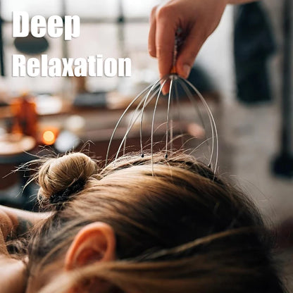 Octopus Head Massager Scratching Scalp Relaxation Relief Increase Blood Circulate Scratcher Relieves Tension Health Care Random