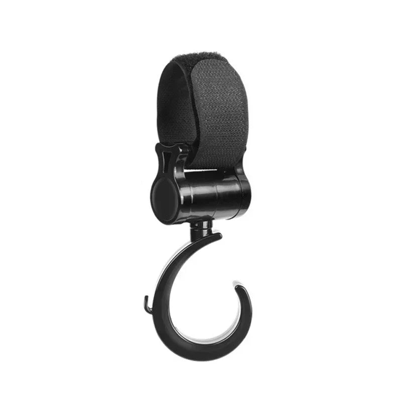 2pcs Baby Hooks Multi Stroller Pram Hook Clips 360 Degree Rotate Hangers Trolley Cart Organizer Metal Tool Strollers Accessories