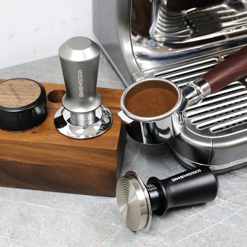 Coffee Tamper 30lb Constant Pressure Calibrated Double Spring 51mm 53mm 58mm Breville Espresso Maker Accsesories Barista Tools
