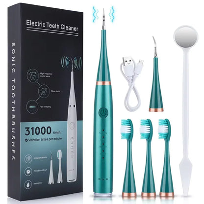 Electric Toothbrush Sonic Dental Teeth Whitening Kit Tooth Whitener Calculus Tartar Remover Tools Cleaner Stain Oral Care