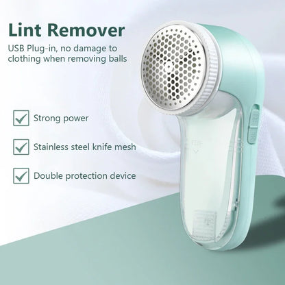 Household Clothes Electric Lint Remover Fabric Shaver Portable Clothes Fluff Pellet Remover for Clothing Fur Ball Trimmer USB