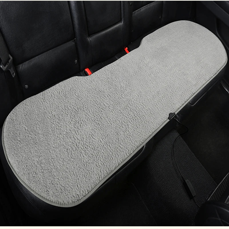 2023 New Car Heated Seat Cushion Made of Lamb Fleece Material, Comfortable and Warm, Suitable for Single Seat, Double Seat, and
