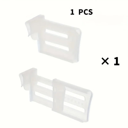 6/12 Adjustable Refrigerator Space Divider - Expandable Drink and Sauce Organizer - Maximize Fridge Storage, Neatly Arrangeds