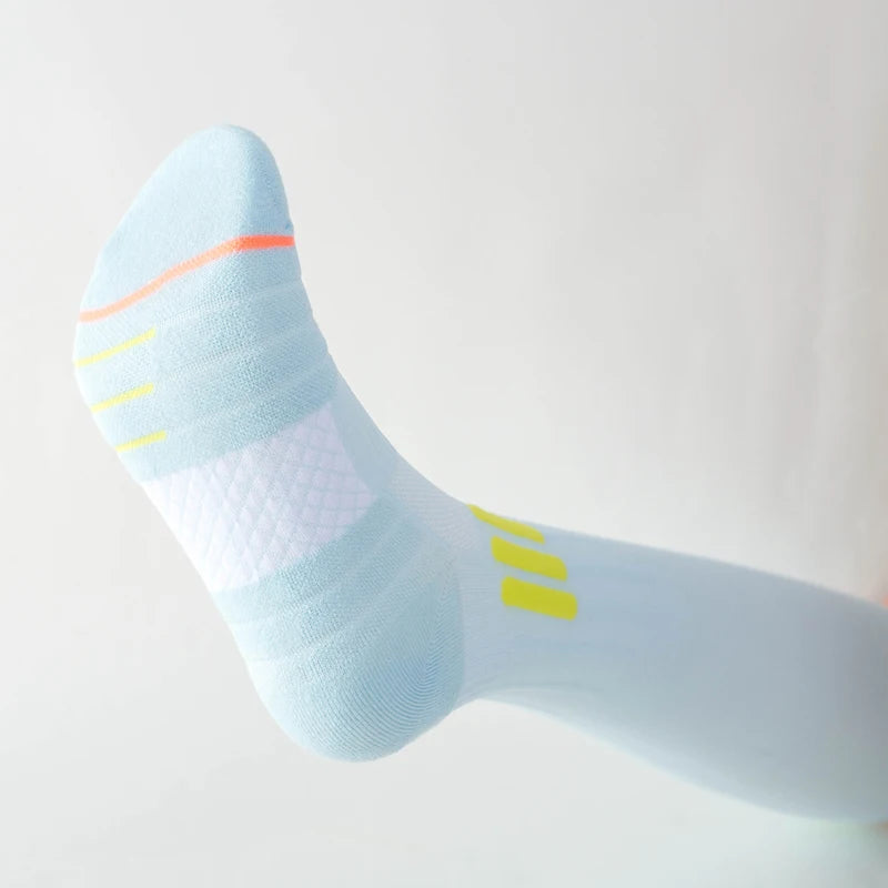 SPORT'S HOUSE Spring and summer long women's pressure socks Towel bottom non-slip high elastic compression sports socks