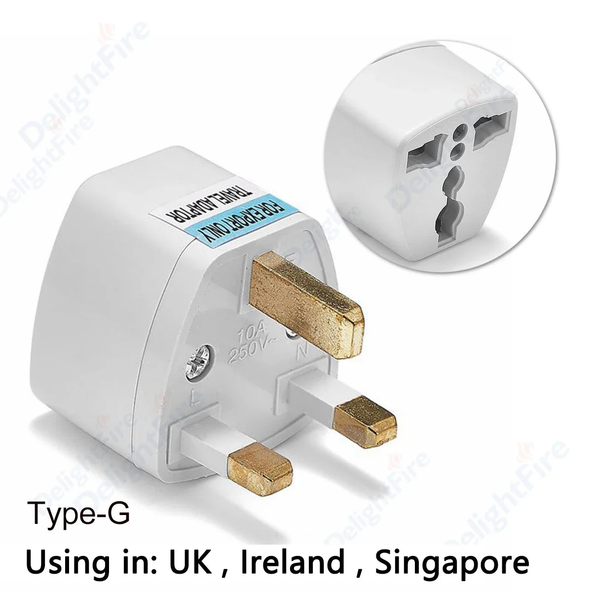Universal UK Plug Adapter US EU AU To UK Travel Power Adapter Electrical Socket Plug Power Outlet Converter Electric Adaptors