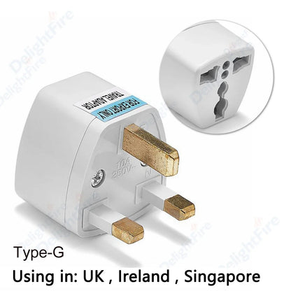 Universal UK Plug Adapter US EU AU To UK Travel Power Adapter Electrical Socket Plug Power Outlet Converter Electric Adaptors