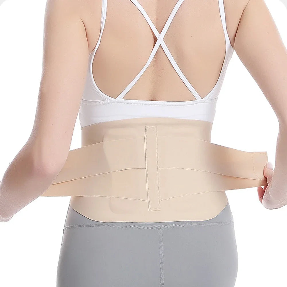 Sports Ultra Thin Back Brace with Lumbar Pad, Seamless Yoga Fabric, Back Brace for Lower Back, Waist Brace for Lower Back Pain