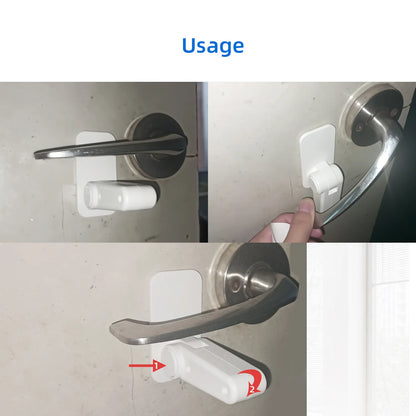 4PCS Child Safety Door Level Handle Locks Anti-open Door Security ProtectionUniversal Drawer Cabinet Refrigerator Oven Door Lock