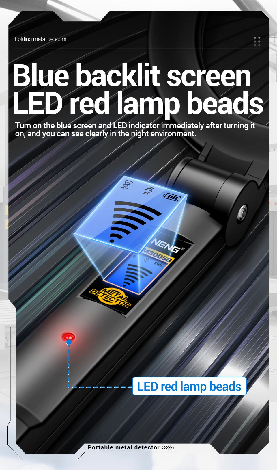 Metal Detectors ANENG DM3005B Handheld Portable High Sensitivity Metal Detector Underground Underwater Metal Finder Test Tools