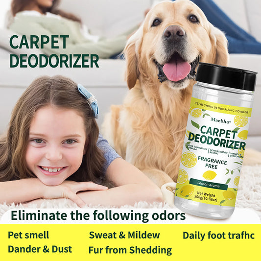 Carpet Deodorizing Powder Powerful Pet Smell Eliminator & Urine Odor Dust Remover Refresher for Home Carpet Cleaning Accessories