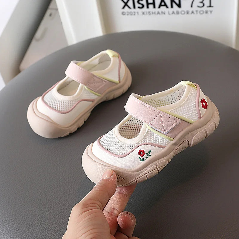 Kids mesh sneaker Anti-slip Sandal Toddler Boy Sports Shoe Girl Children Breathable Beach Sandal Soft Bottom sports casual Shoes