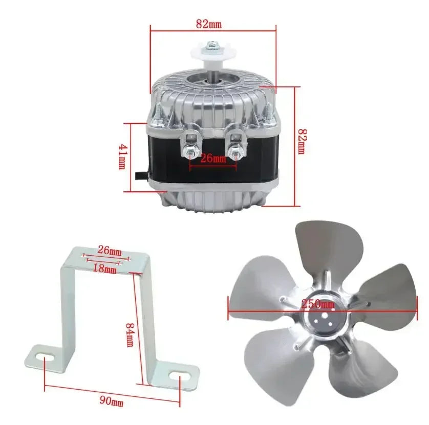 25W 35W 40W 60W 75W 100W motor for refrigerator cooling and condensation use freezer condenser fan motor