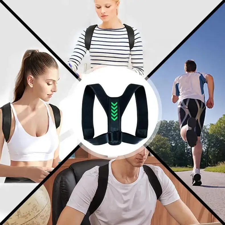 Adjustable Posture Corrector for Adults & Teens, Hunchback Correction Belt Back Support Brace Improve Sitting Standing