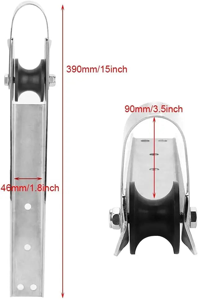 Boat Anchor Roller Gorgeri Anchor Bracket Marine Grade 316 Stainless Steel Boat Bow Anchor Roller Bracket for Yacht Lift Roller