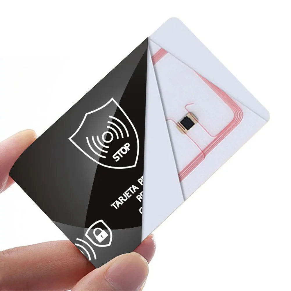 5Pcs RFID Blocking Card One Card Protects Entire Wallet Portable Credit Card Protector Ultra Thin for Passport Case Purse