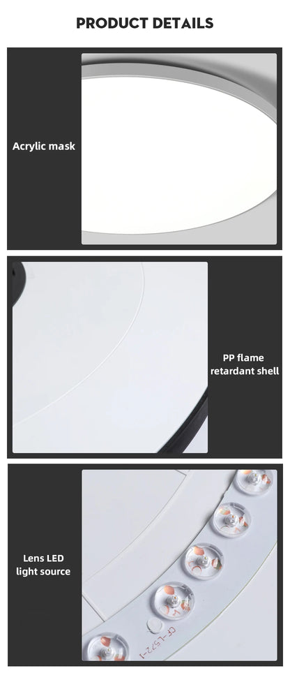 Led Ceiling Lights Ultra Thin LED Ceiling Lamps Modern Panel Light  30W 50W 72W Downlights for Living Room Bedroom Kitchen Home