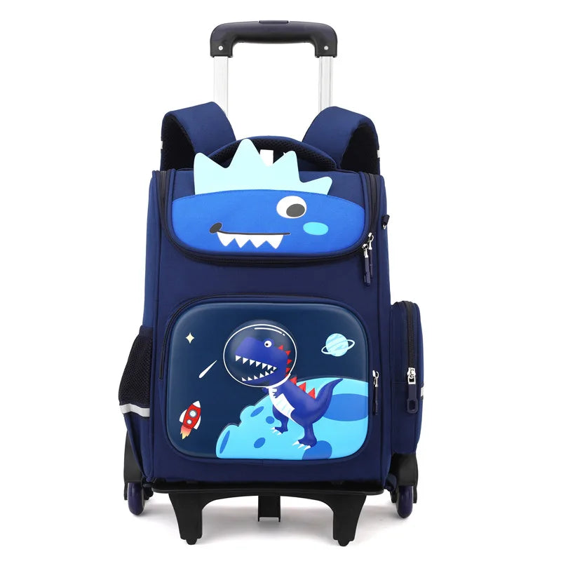 Kids Trolley Backpack For Girls Primary School Rolling Backpack for Boys School bag with Wheels School Wheeled Backpack Book Bag