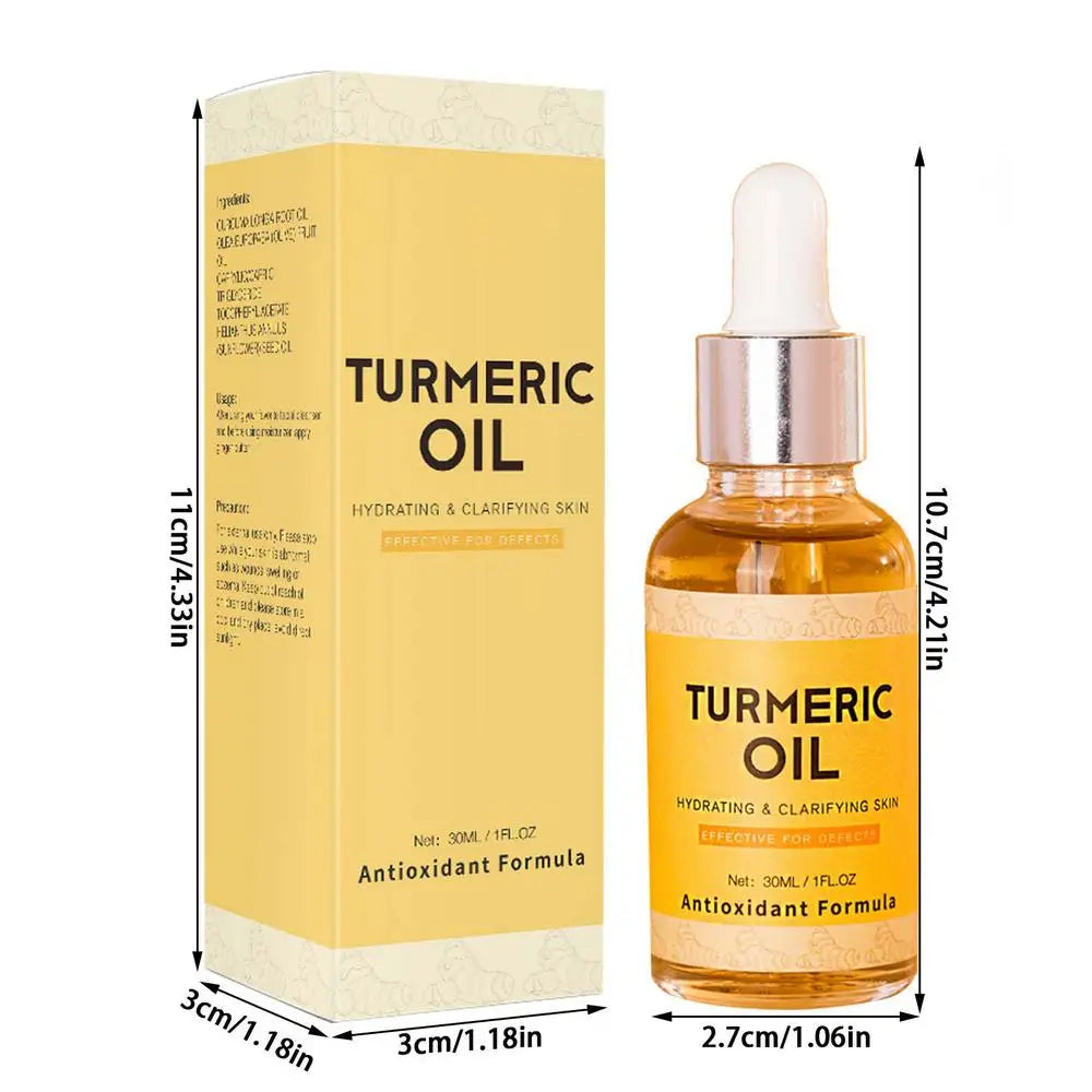 30ml Turmeric Oil Facial Turmeric Serums Deep Moisture Serums Turmeric Freckle Whitening Serum Nourish Smooth Face Skin Care