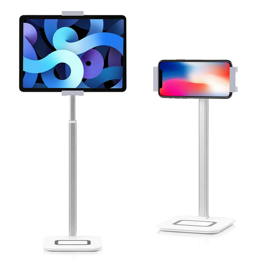 Desk Bed Tablet Stand Adjustable for 4-12.9 Inches Mobile Phones Tablets Aluminum Arm Mount Support for iPad Pro Mini Xiaomi Tab