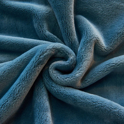 High Weight Flannel Blanket, Casual Solid Color Sofa Blanket, Thickened Warm Blanket, Winter Bed Sheet, Coral Fleece Blanket