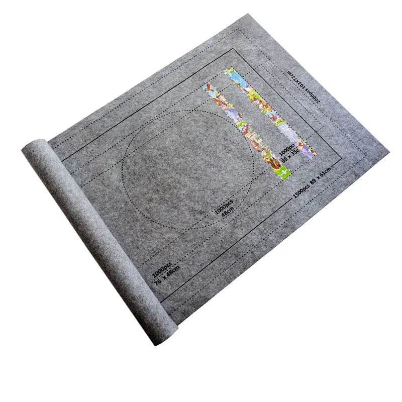Puzzles Pad Jigsaw Roll Felt Mat Playmat Puzzles Blanket For Up To 1500 Pcs Puzzle Accessories New Portable Mat (Only Mat)