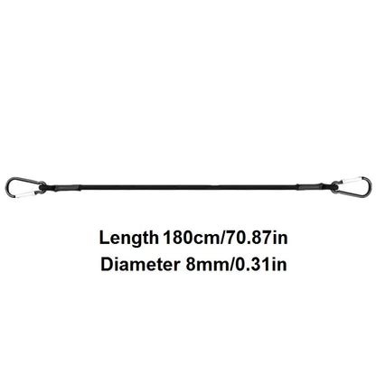 30/60/90/120/150CM Stretch Elastic Ropes 8MM Bungee Cords With Hooks Lightweight Bikes Tie Car Luggage Packing Roof Rack Strap