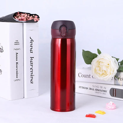 Stainless Steel Vacuum Flask Light Weight Student Thermos Portable Bottle Student Water Cup 350ml